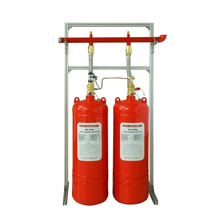 Système d'extinction automatique d'incendie à gaz FM200 à inondation totale
